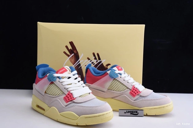 1st Kicks Shoes Retro 4 Ice Union Jordan Air Guava DC9533-800 0724